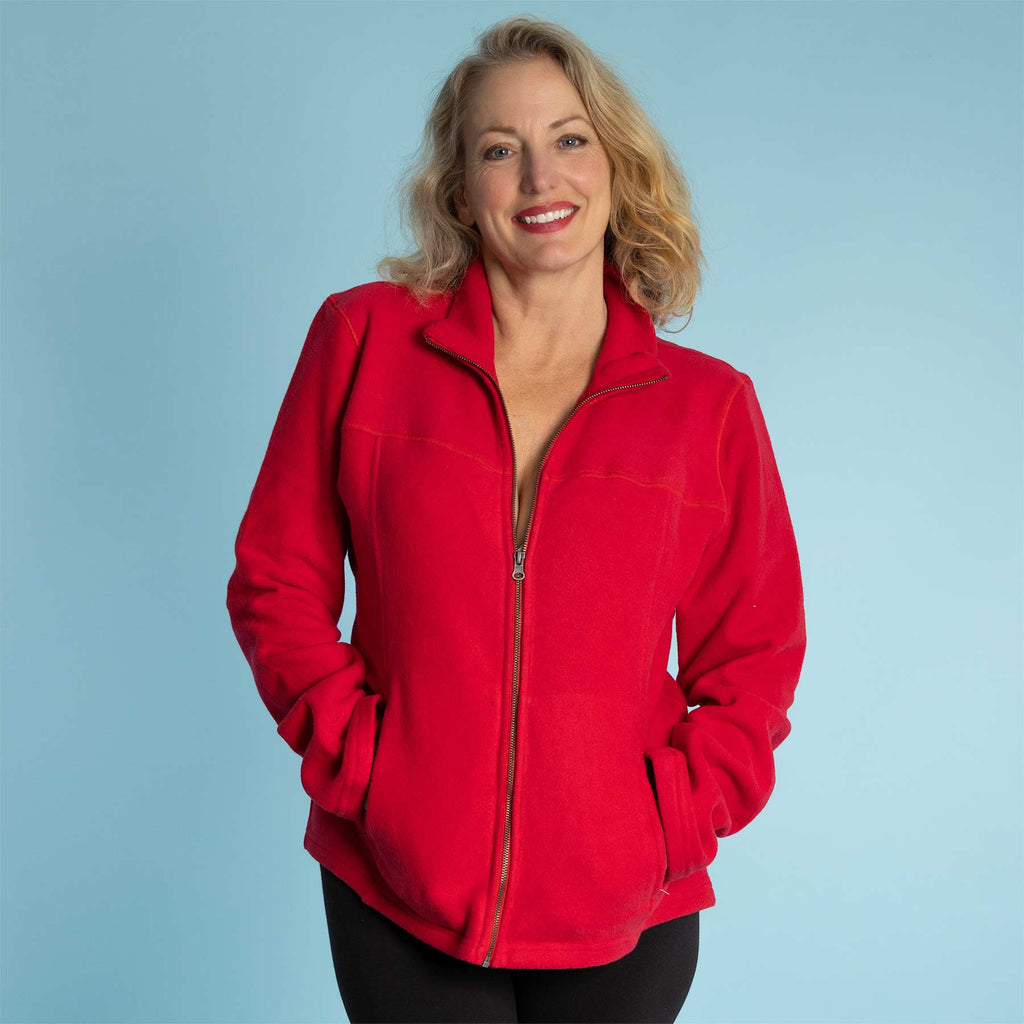organic cotton fleece jacket