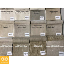 Load image into Gallery viewer, Swatch Book 1 (Organic Cotton, Linen &amp; Hemp Woven Fabrics)
