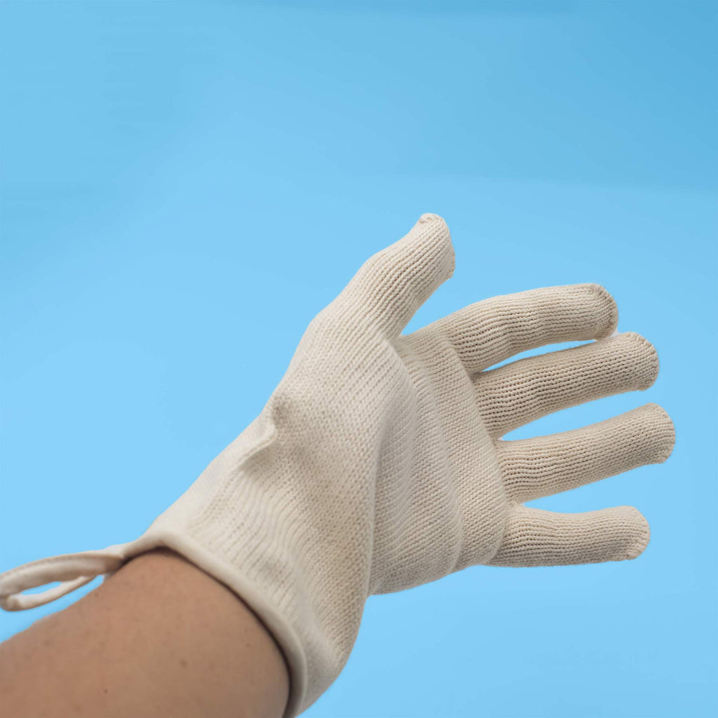 100% organic cotton gloves