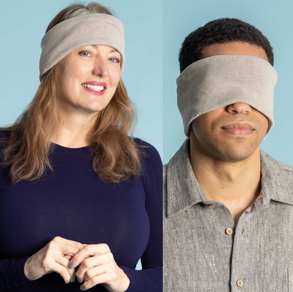 organic linen eyeshade