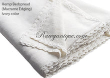 Load image into Gallery viewer, PROVENCE 100% Organic Hemp Knit Blanket / Bedspread (OC Thread) (99.99%-100% Biodegradable)