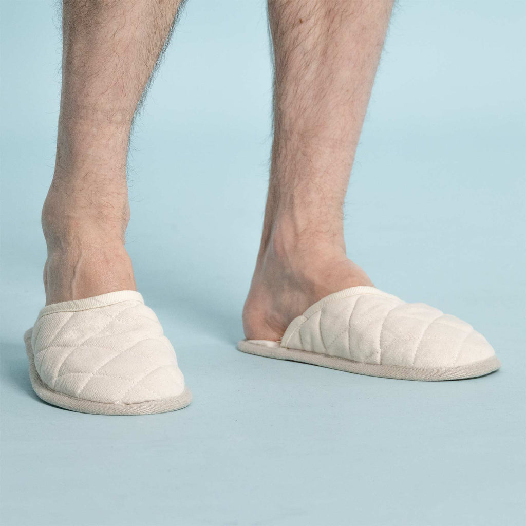 organic cotton house slippers