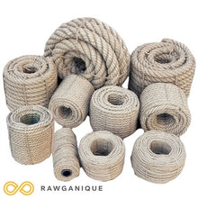 Load image into Gallery viewer, BTF Organic Hemp Rope (by the foot) (100% Biodegradable)