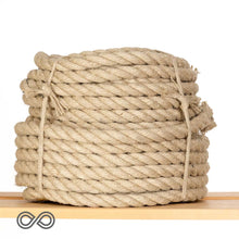 Load image into Gallery viewer, 16mm Organic Hemp Rope (6kg Roll) (100% Biodegradable)