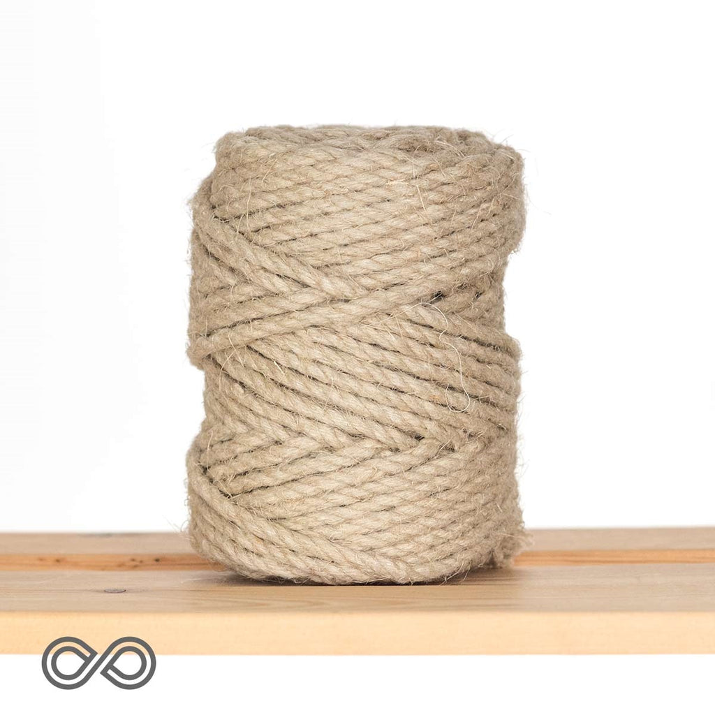 6mm Organic Hemp Rope (1/4") (1kg Roll) (100% Biodegradable)