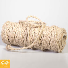 Load image into Gallery viewer, 6mm Organic Hemp Rope (1/4") (1kg Roll) (100% Biodegradable)