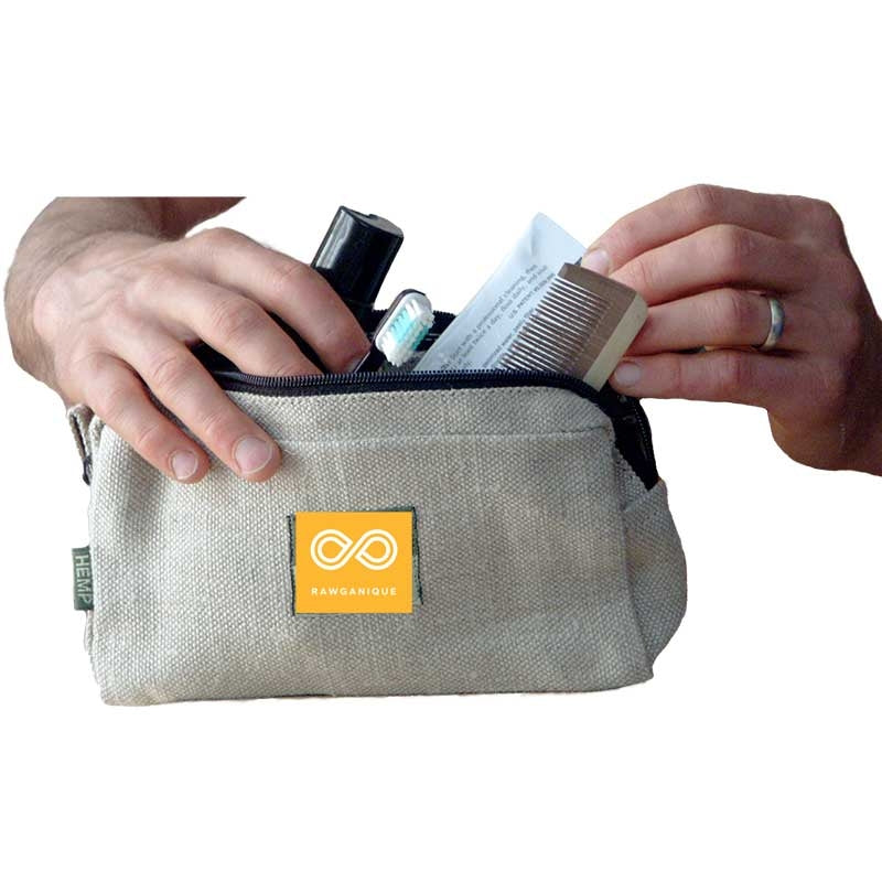 hemp makeup bag