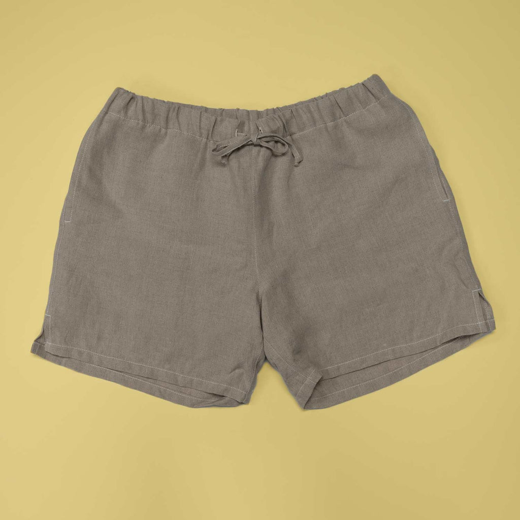 organic linen swimming shorts