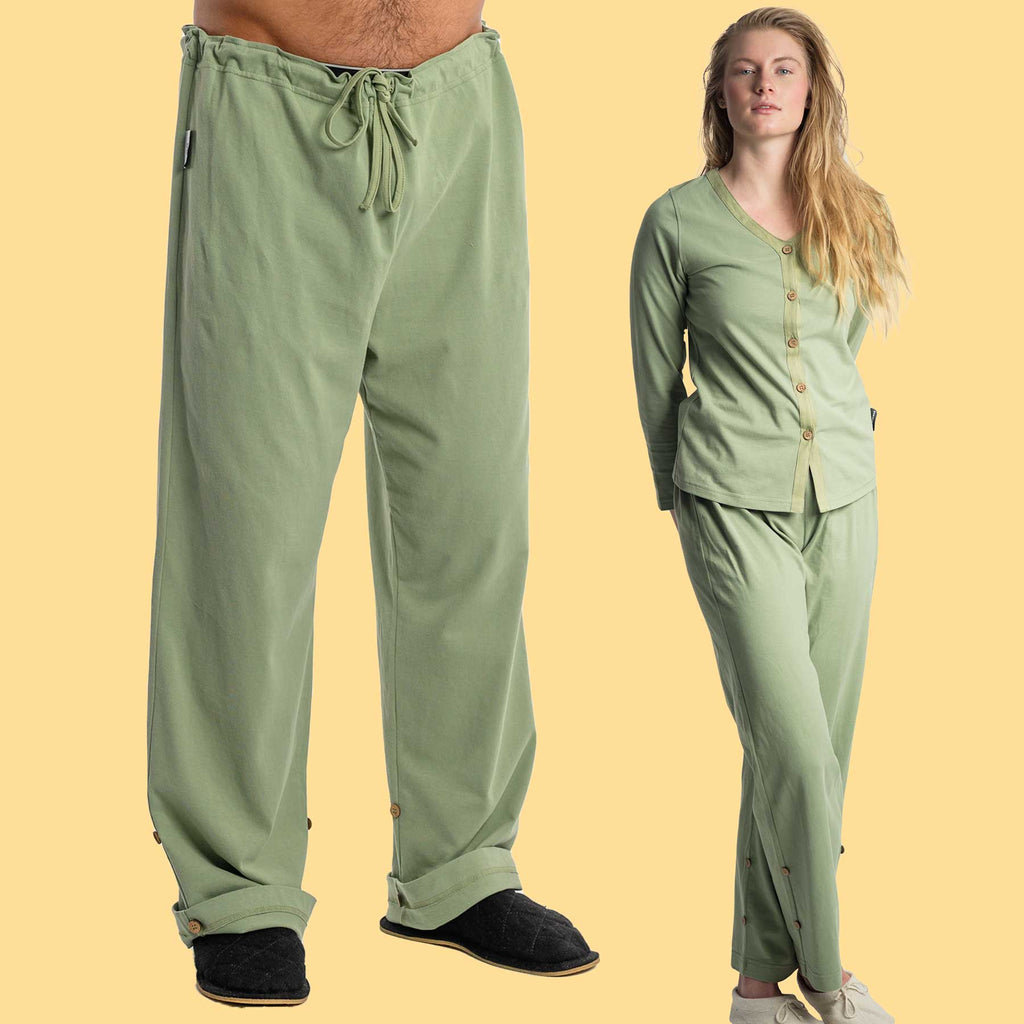elastic-free 100% organic cotton pajama bottom