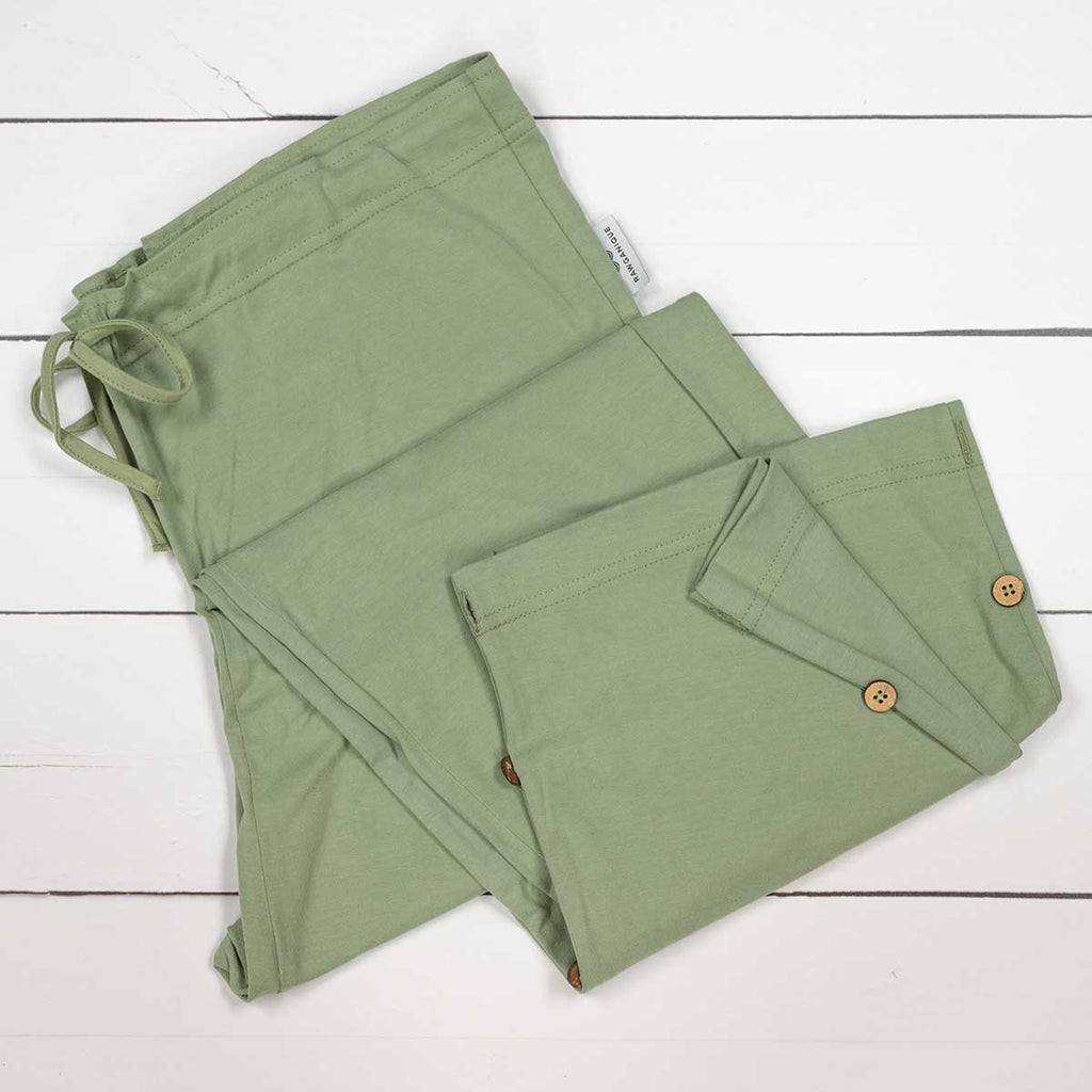 elastic-free 100% organic cotton pajama bottom