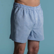Load image into Gallery viewer, JOEY 100% Organic Hemp Boxer Shorts (Tagua Nut Buttons, OC Thread, Plastic-Free, 100% Biodegradable Organic Elastic Option)