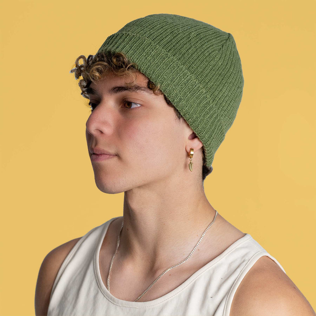 STEAMBOAT SPRINGS 100% Organic Hemp Knit Ski Hat - Beanie (OC Thread, No Polyester, No Elastane, No Plastic, No Synthetics) (100% Biodegradable)