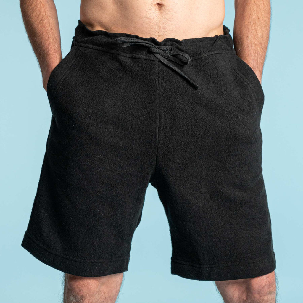 organic cotton fleece shorts
