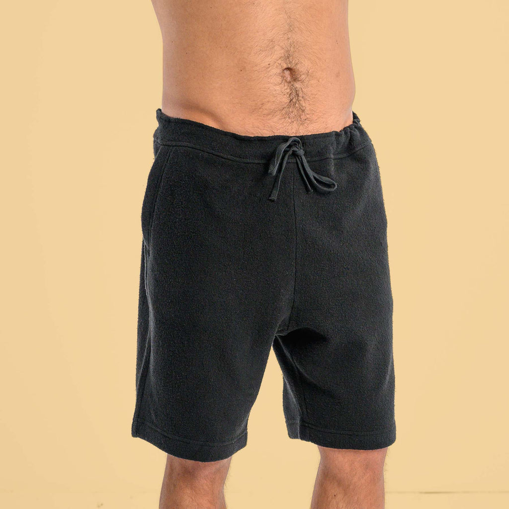 organic cotton fleece shorts