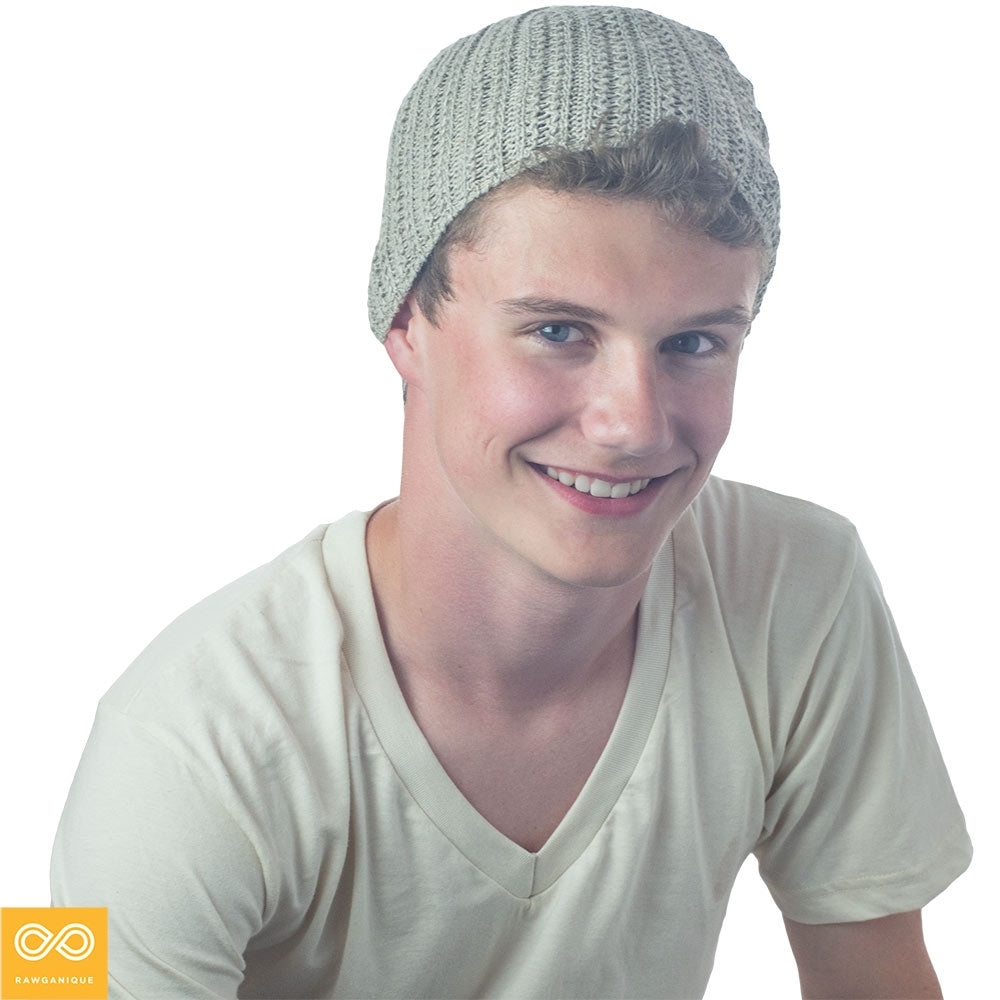 organic linen beanie