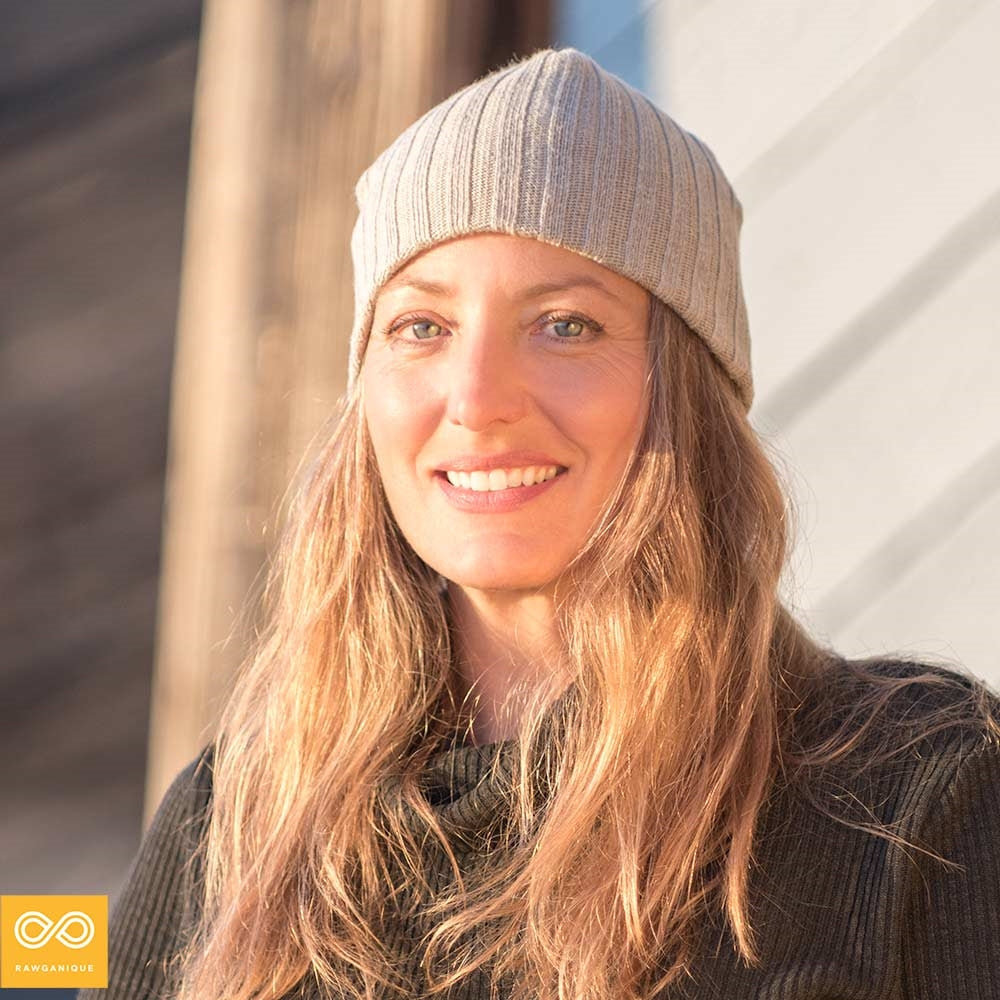 organic flax linen beanie