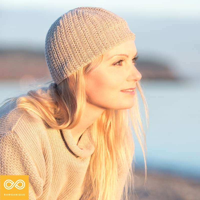 100% linen beanie
