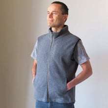 Load image into Gallery viewer, organic cotton fleece vest