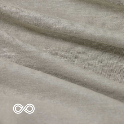 100% Organic Linen Jersey Knit Fabric By The Yard (Regular T-Shirt Weight) (100% Biodegradable)