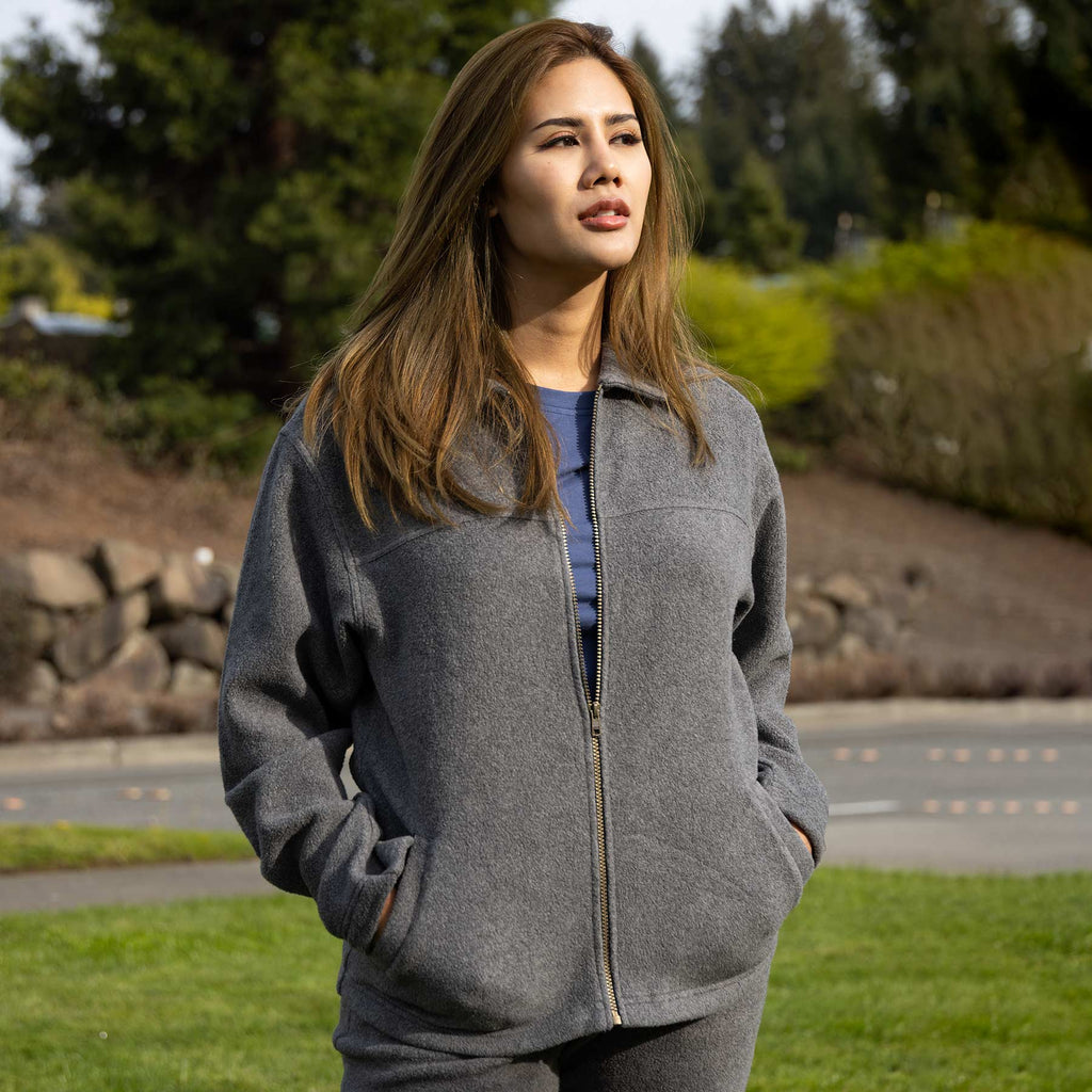 organic cotton fleece jacket