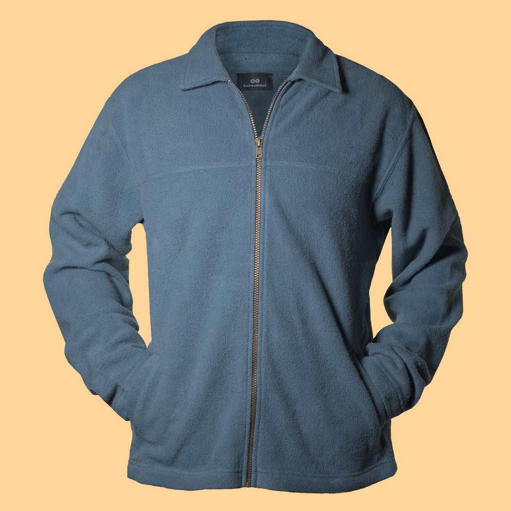 100% organic cotton fleece jacket