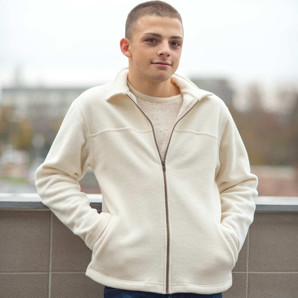 organic cotton fleece jacket