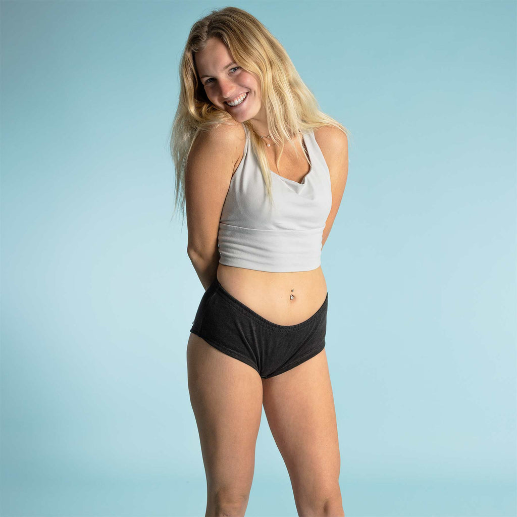 women's hemp boy shorts