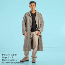 Load image into Gallery viewer, long hemp jacket