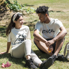 Load image into Gallery viewer, PUREVALLEY 100% Organic Prima Cotton T-Shirt - Eco-Printed: Ethical (99.9% Biodegradable)