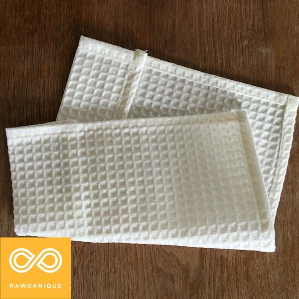 EVERDALE Organic Cotton Honeycomb Woven Dish Towel (11"x11")