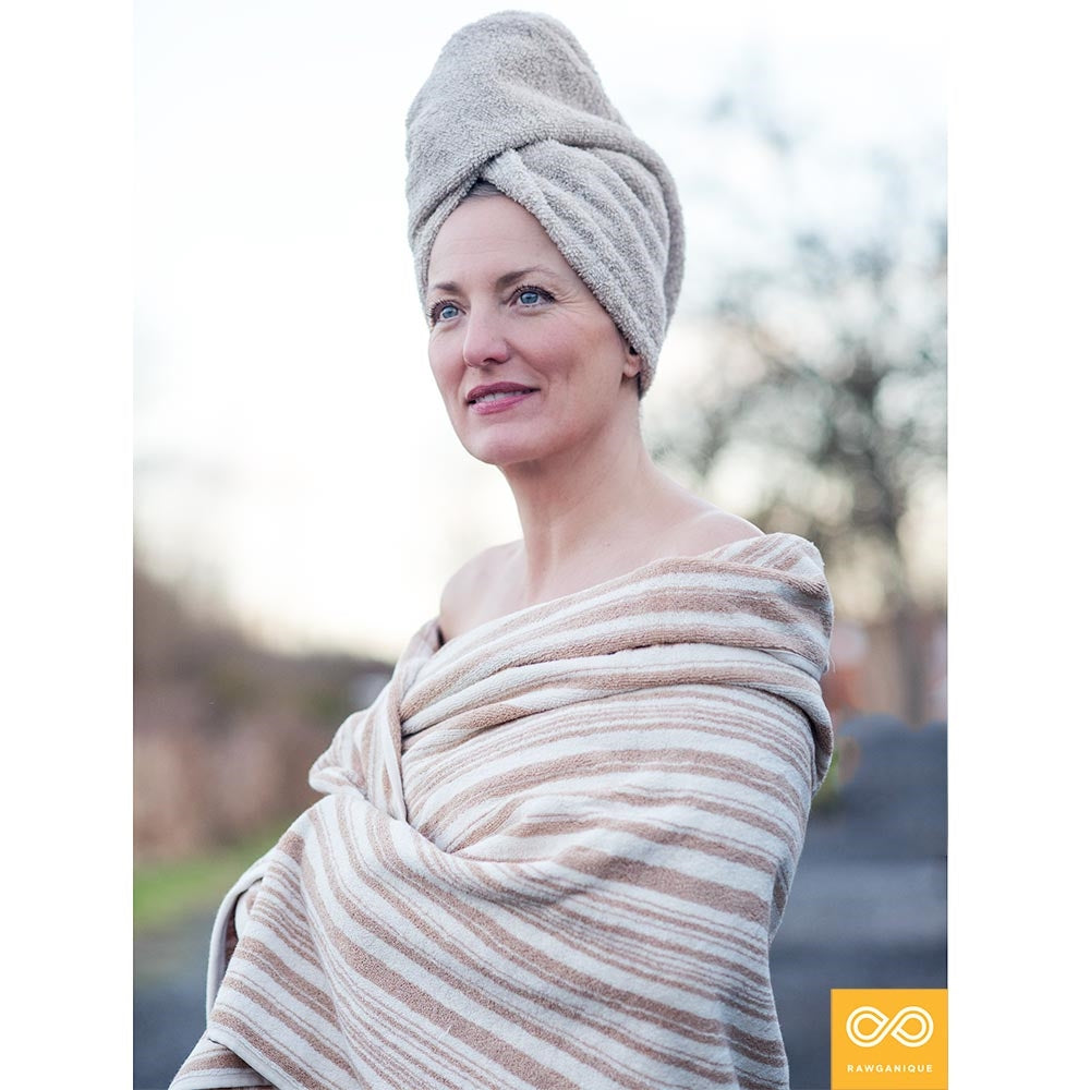 100% organic cotton waterfall towels
