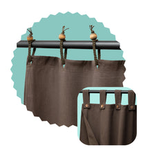 Load image into Gallery viewer, organic cotton blackout curtains