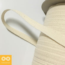 Load image into Gallery viewer, BTF Organic Cotton Edging Tape - Drawstrings (By The Foot) (100% Biodegradable)