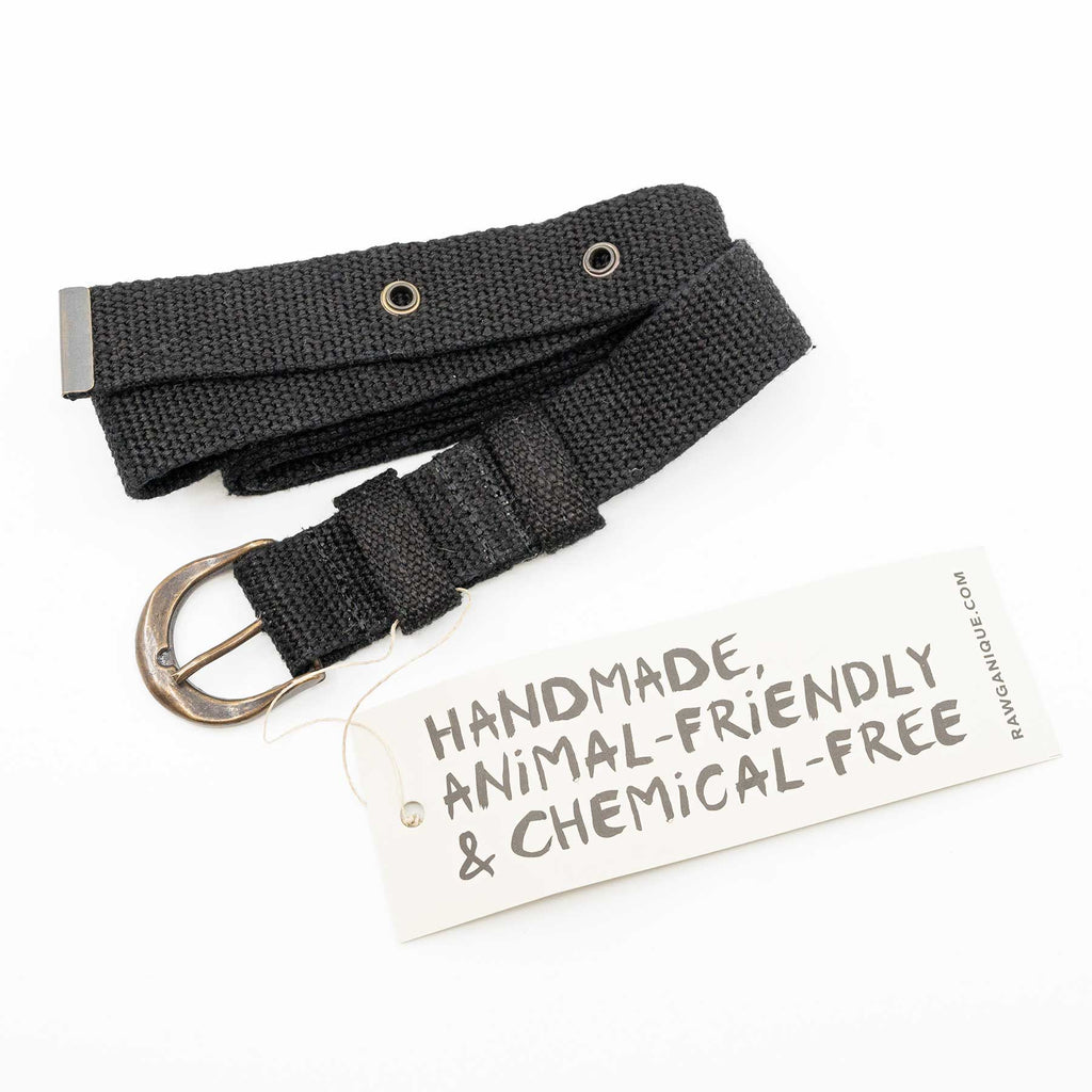 PASCAL 100% Organic Hemp Webbing Belt (99.9% Biodegradable)