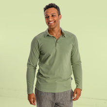 Load image into Gallery viewer, BRENTWOOD 100% Organic Cotton Long-Sleeve Polo Shirt (Discontinued)