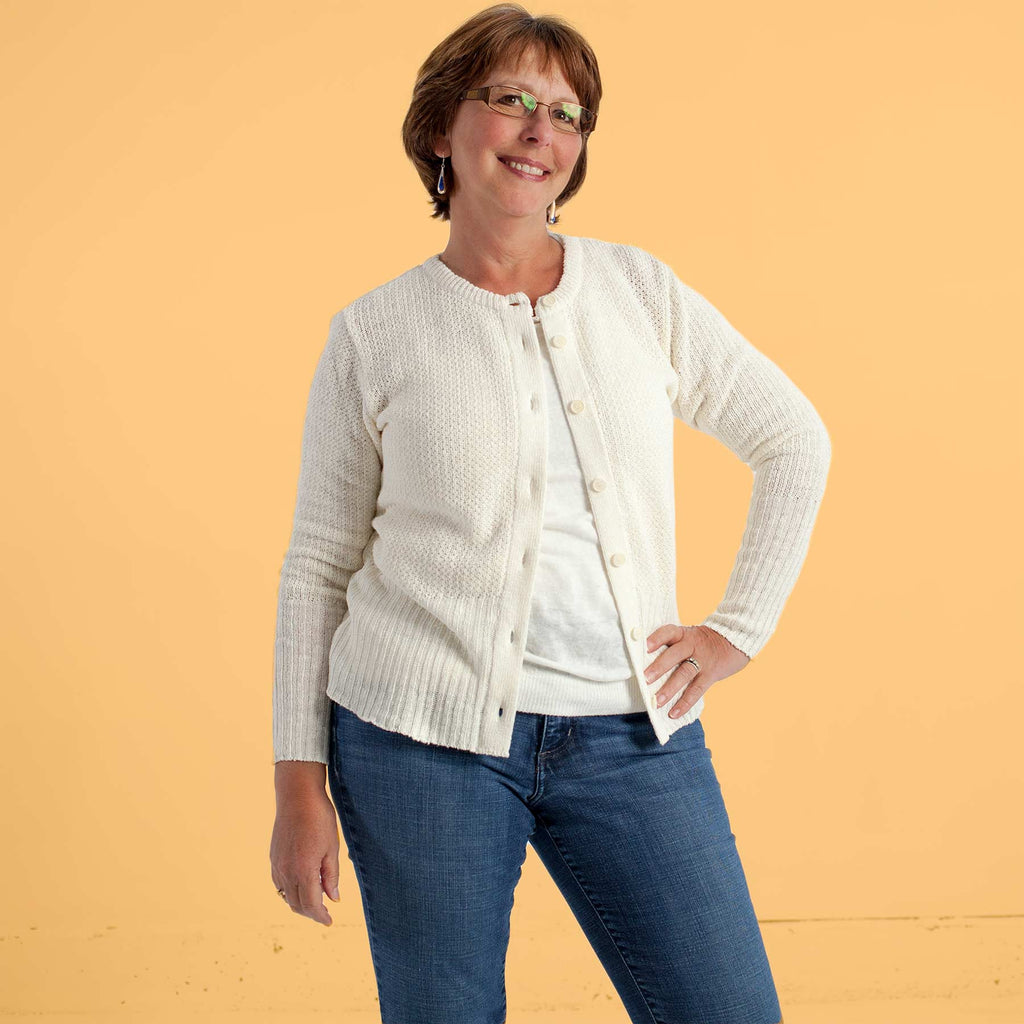 organic linen sweater cardigan