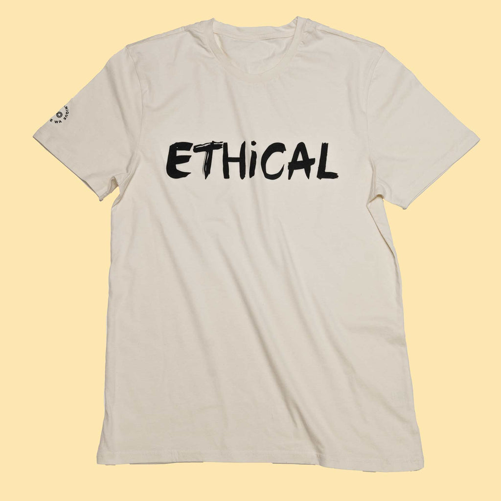 PUREVALLEY 100% Organic Prima Cotton T-Shirt - Eco-Printed: Ethical (99.9% Biodegradable)