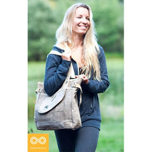 Load image into Gallery viewer, Reincarnation Recycled Cotton Canvas Tarp Tote OLINDA (90% Biodegradable)