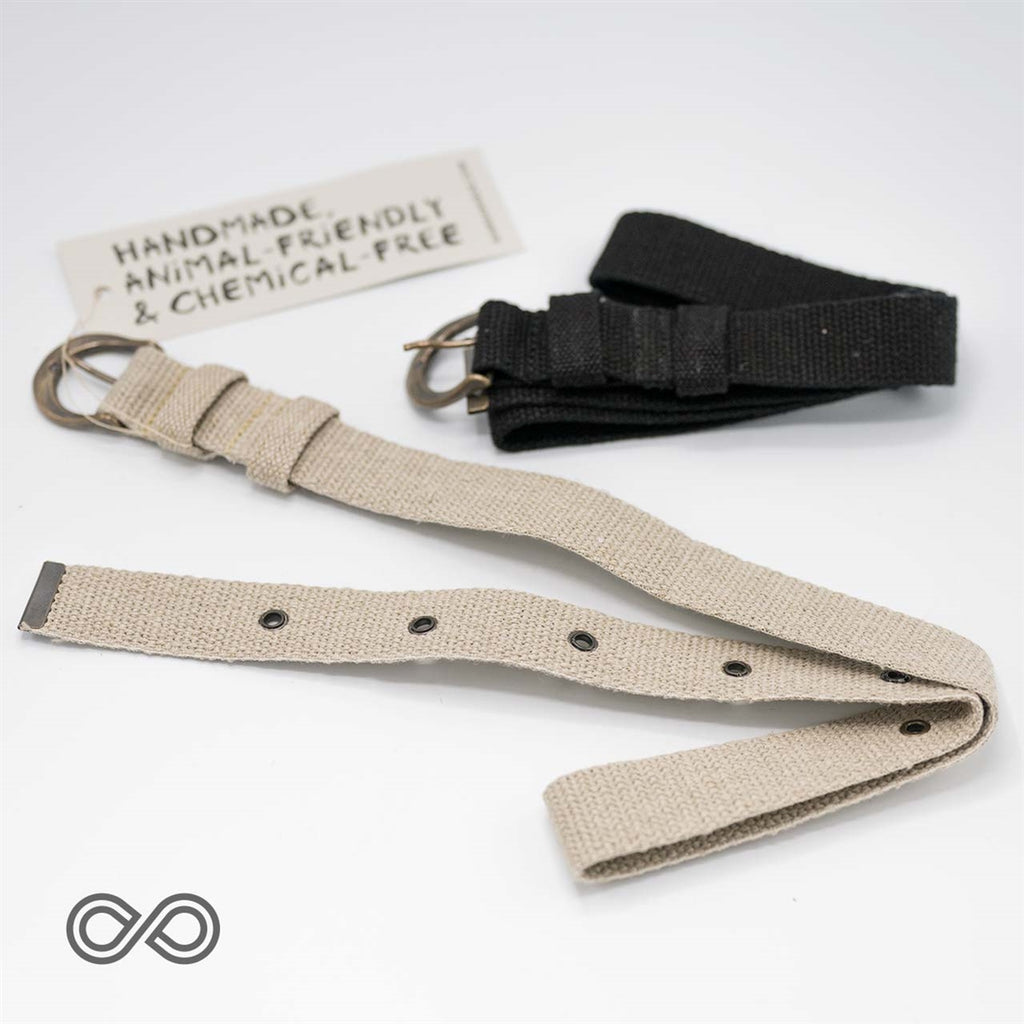 PASCAL 100% Organic Hemp Webbing Belt (99.9% Biodegradable)