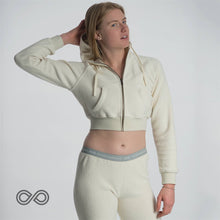 Load image into Gallery viewer, ladies' organic cotton fleece hoodie