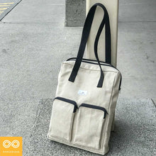 Load image into Gallery viewer, CHICAGO EXPRESS Organic Hemp Travel / Commuter Tote / Laptop Bag (99.7% Biodegradable)