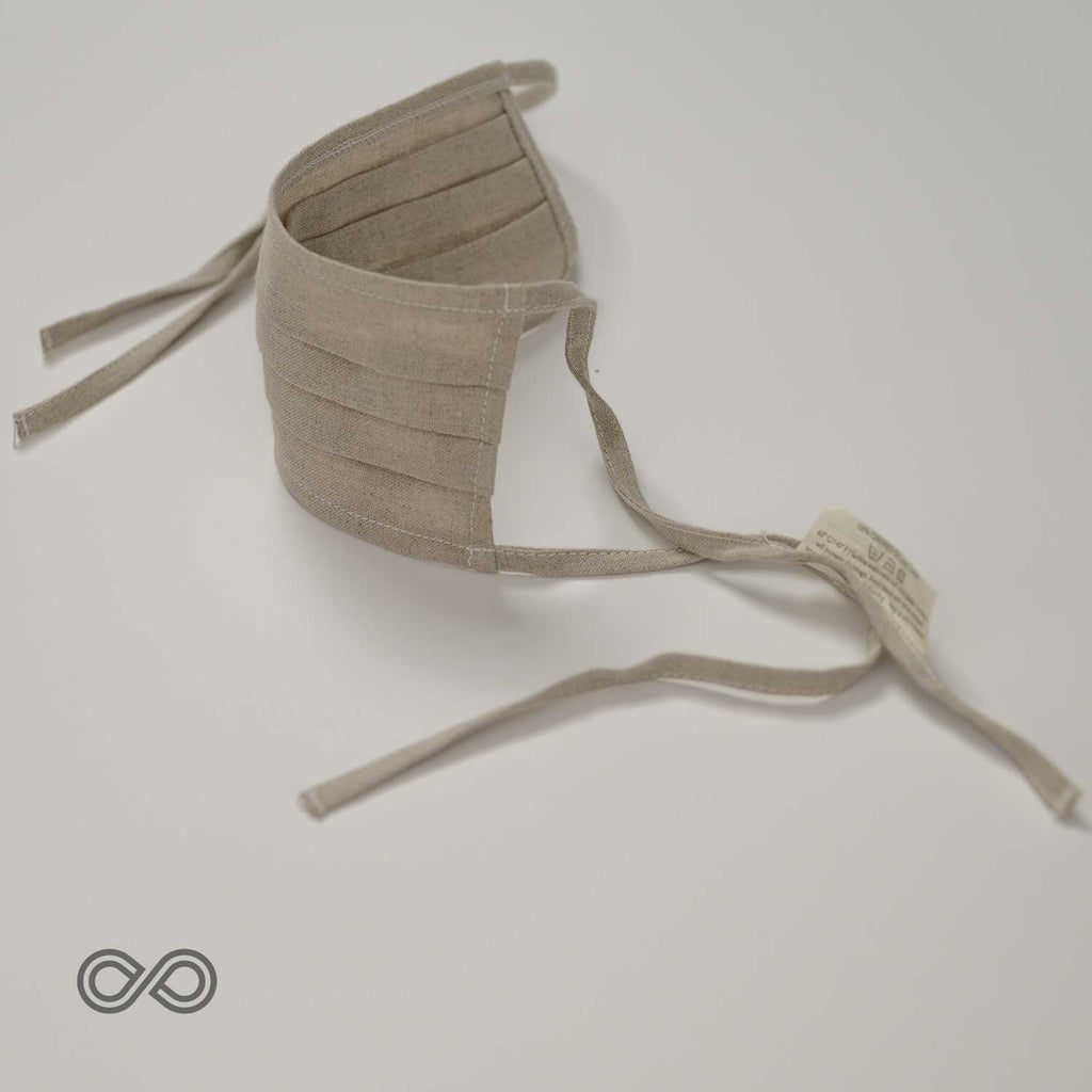 100% organic linen facemask