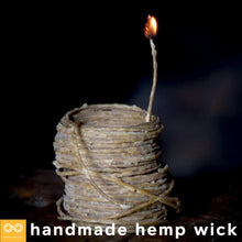 Load image into Gallery viewer, Bespoke Hand-Dipped Organic Hemp Wick (Handmade in Montana)