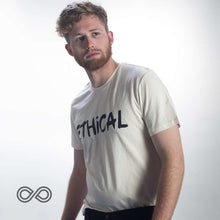 Load image into Gallery viewer, PUREVALLEY 100% Organic Prima Cotton T-Shirt - Eco-Printed: Ethical (99.9% Biodegradable)