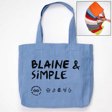 Load image into Gallery viewer, TURIN 100% Organic Hemp Bag ('Blaine &amp; Simple') (99.9% Biodegradable)