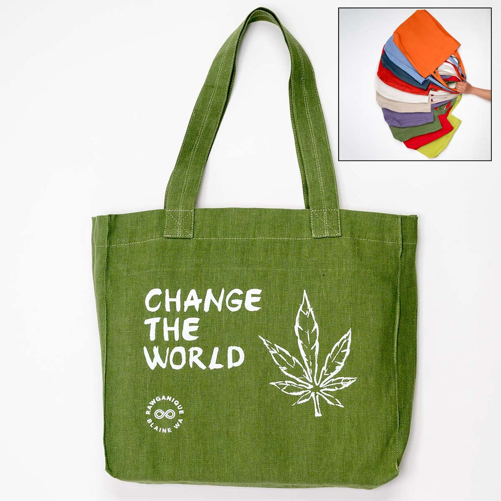 TURIN 100% Organic Hemp Bag (Change the World) (99.9% Biodegradable)
