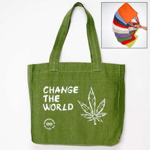 Load image into Gallery viewer, TURIN 100% Organic Hemp Bag (Change the World) (99.9% Biodegradable)