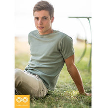 Load image into Gallery viewer, CHELSEA 100% Organic Cotton Ribbed Knit Tee (Unisex, Latex-free, Elastic-free) (Closeout) (Final Sale) (99.5%-100% Biodegradable)