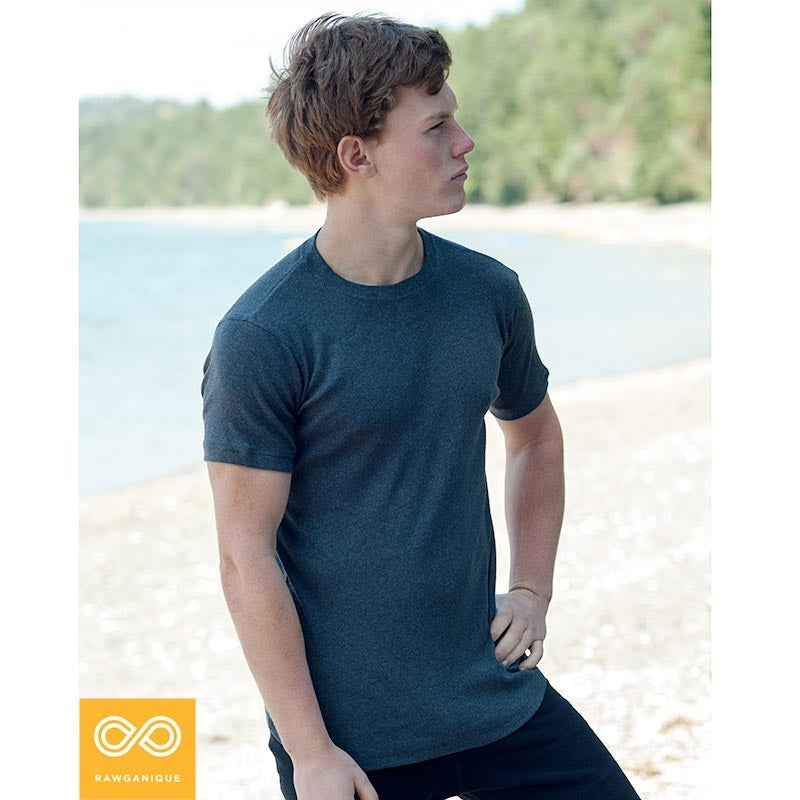 CHELSEA 100% Organic Cotton Ribbed Knit Tee (Unisex, Latex-free, Elastic-free) (Closeout) (Final Sale) (99.5%-100% Biodegradable)