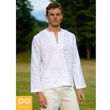 Load image into Gallery viewer, organic linen meditation shirt